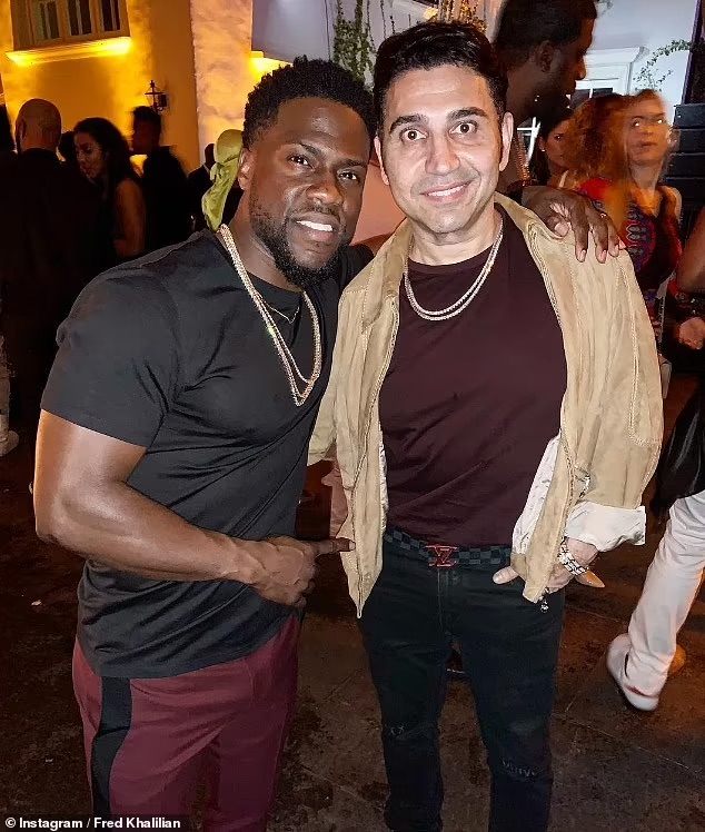 Fred Khalilian with Kevin Hart at private event